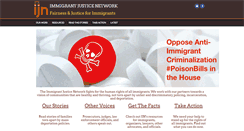 Desktop Screenshot of immigrantjusticenetwork.org